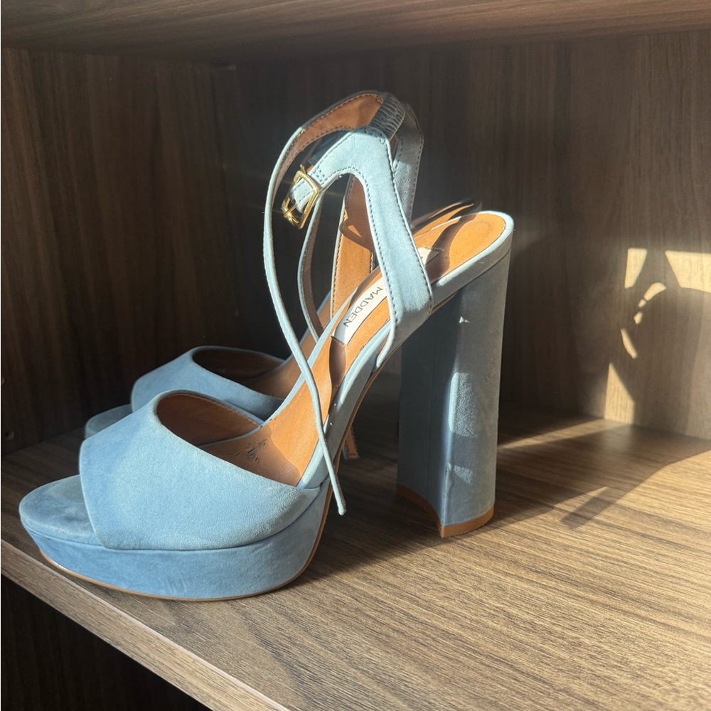 Women's Blue Platform Heels